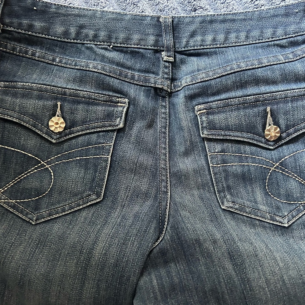 INC 4 Button Embellished Bootcut Jeans - Size 10’ - Picture 4 of 6